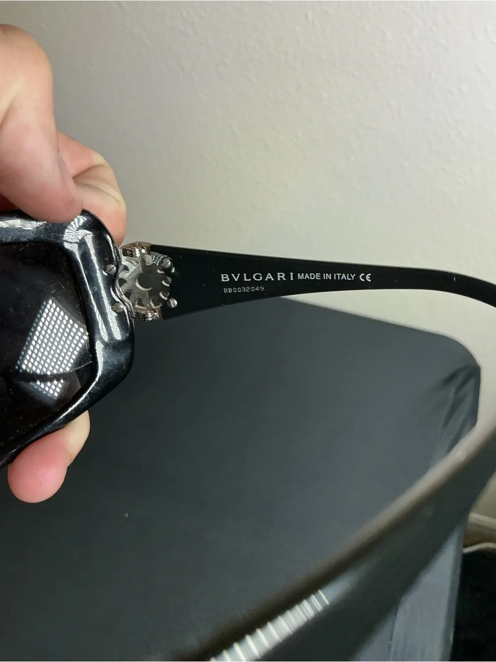 Bulgari Black and Silver Designer Sunglasses - Women's Luxury Eyewear